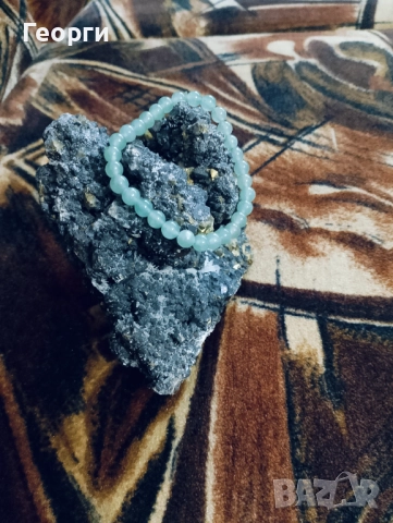 Естествена гривна от Нефрит, снимка 2 - Гривни - 52095797