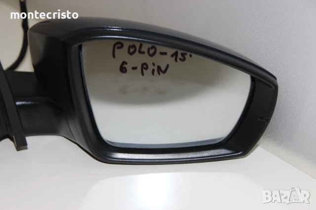 Дясно огледало VW Polo 6R 6C (2009-2017г.) 6R1857508K / 6 пина / 6C1857502C, снимка 2 - Части - 51485123
