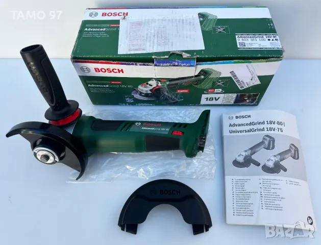 BOSCH AdvancedGrind 18V-80 - Нов акумулаторен ъглошлайф с потенциометър, снимка 1 - Други инструменти - 48841354