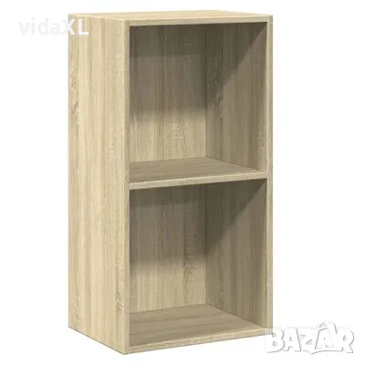 vidaXL 2-етажна библиотека, дъб сонома, 40x30x76,5 см, инженерно дърво（SKU:800930, снимка 1 - Други - 48053057