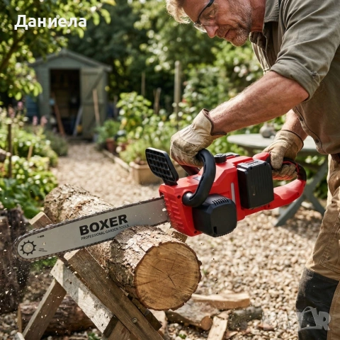 Акумулаторен верижен трион BOXER BX-3316 48V – 2 батерии + куфар, мощен и удобен, снимка 6 - Други инструменти - 54055750