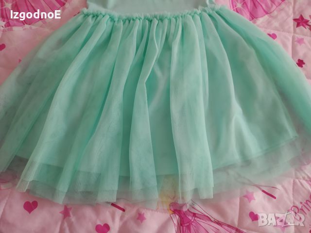140/146 Terranova Официална рокля в страхотен цвят мента, снимка 3 - Детски рокли и поли - 45425041