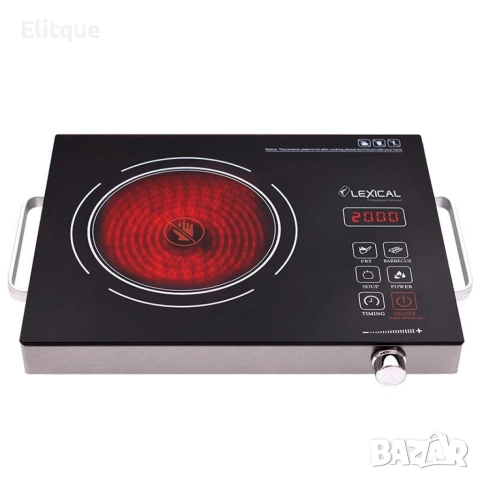 Керамичен котлон Lexical LHP-2705 20 степени на мощност, тъч скрийн, 2000W, снимка 3 - Котлони - 52870897