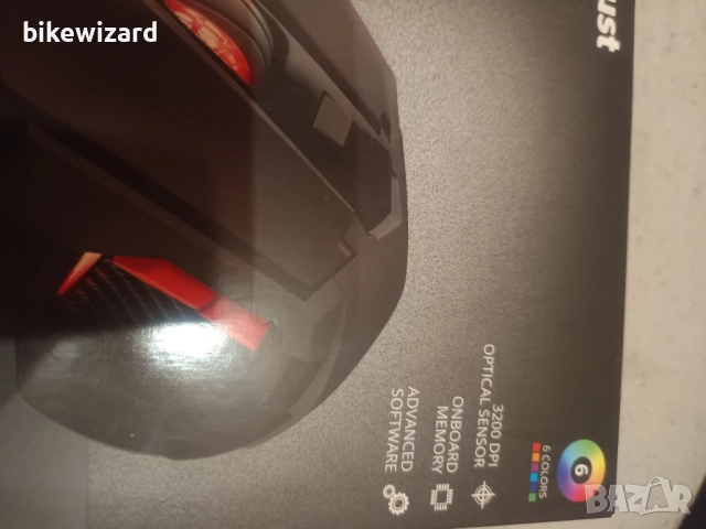 Trust Orna светеща жична мишка НОВА, снимка 3 - Клавиатури и мишки - 52741887