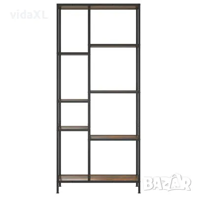 vidaXL Етажерка за книги 80x30x180 см стомана и инженерно дърво(SKU:336360), снимка 3 - Други - 48569176