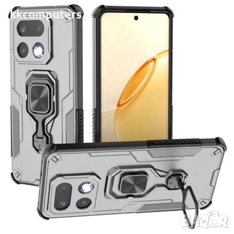 Калъф за Realme 16 Pro+ 5G с Въртящ се Пръстен - PC + TPU, Магнитен, Вкл. Протектор - 5 Цвята, снимка 3 - Резервни части за телефони - 53619988