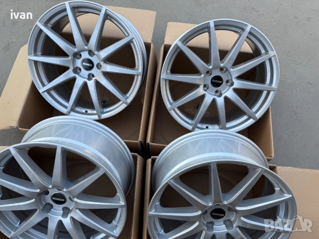 4 бр. чисто нови алуминиеви джанти BIASSO 19 цола 5x112 , централен отвор 66.6 , ET32, 8J, снимка 4 - Гуми и джанти - 53873400