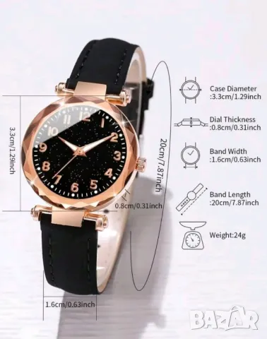 комплект часовник + гривни, снимка 4 - Дамски - 49781615