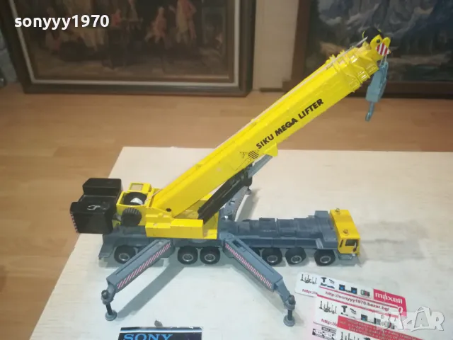 SIKU MEGA LIFTER-МЕТАЛЕН КРАН ОТ ФРАНЦИЯ 1808241046, снимка 14 - Антикварни и старинни предмети - 46942215