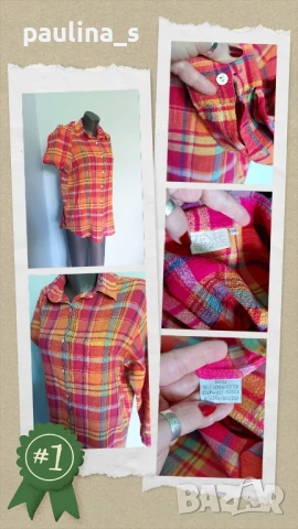 Пет различни броя / Дамска памучна риза , снимка 3 - Ризи - 51227098