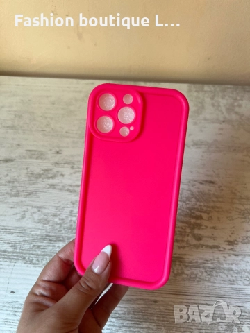 Кейс / калъф за айфон 13 про макс чисто нов цикламено розов материала гума силикон 🩷🩷🩷🩷, снимка 2 - Калъфи, кейсове - 52088836