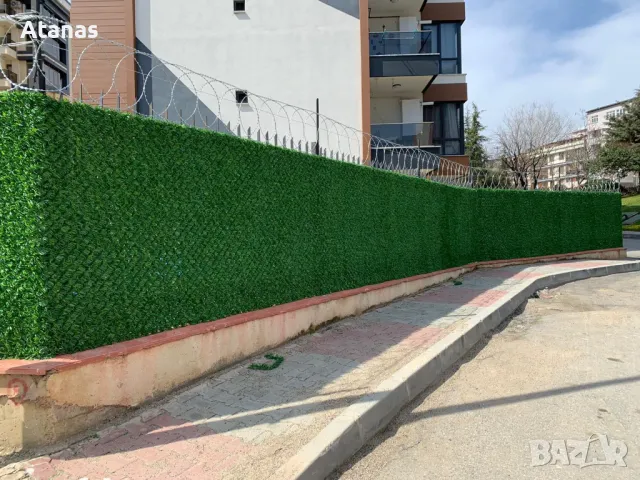 Garden fence / green wall / fake grass - Градински огради / Мрежи / dekorativni ogradni pana, снимка 8 - Огради и мрежи - 46913616