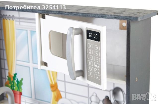 Детска дървена кухня звук и светлина, снимка 3 - Играчки за стая - 52494403