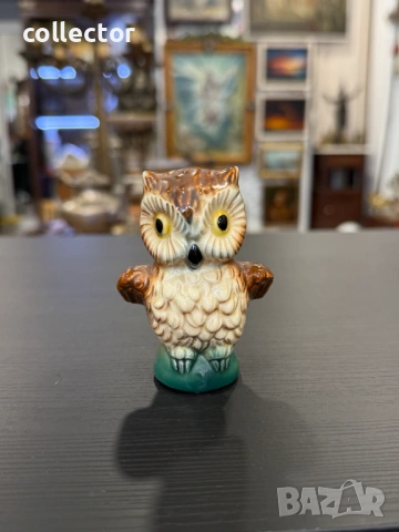 Миниатюрна порцеланова фигура на бухал - Goebel. №7887