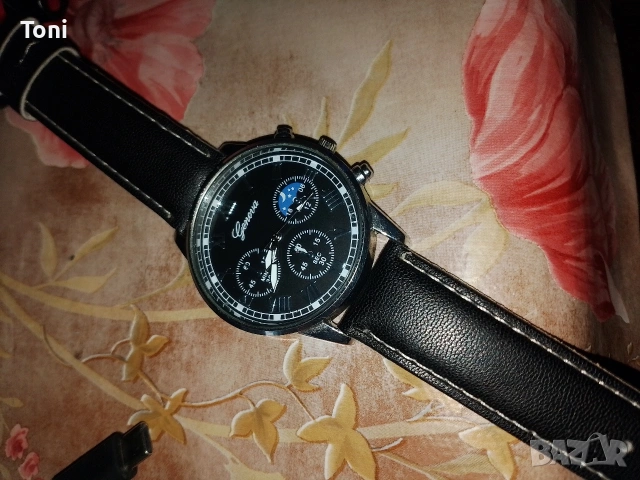 смарт часовник D-9 WATCH 4 smart watch, часовник Geneva, снимка 2 - Мъжки - 53994449