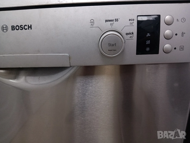 Сива свободно стояща съдомиялна 60см Бош Bosch 12 комплекта с 2 години гаранция!, снимка 2 - Съдомиялни - 51802817