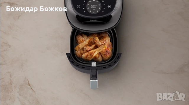 Еър фрайер Philips Series 3000 4.2 L (NA322/00), снимка 7 - Печки, фурни - 53467656