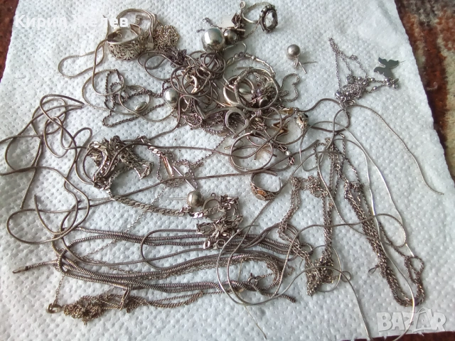 100 грама сребърни накити за поправка за реставрация за части или материал 25707, снимка 3 - Колиета, медальони, синджири - 53052831