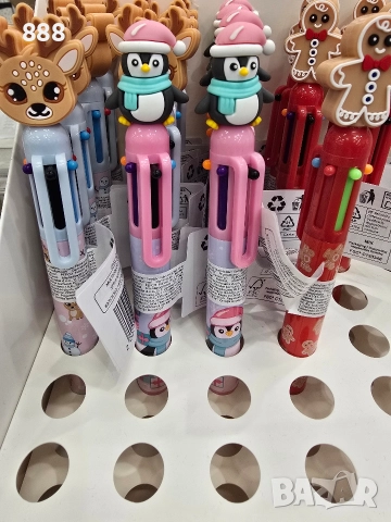 коледни химикалки многоцветни