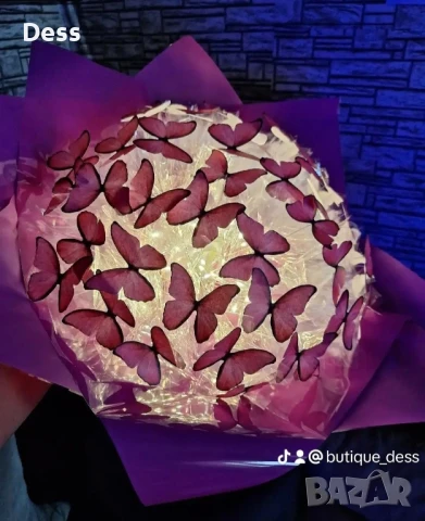 🦋✨ Букет „Полет от пеперуди“ – нежност, уловена в миг! ✨🦋, снимка 12 - Романтични подаръци - 51374694