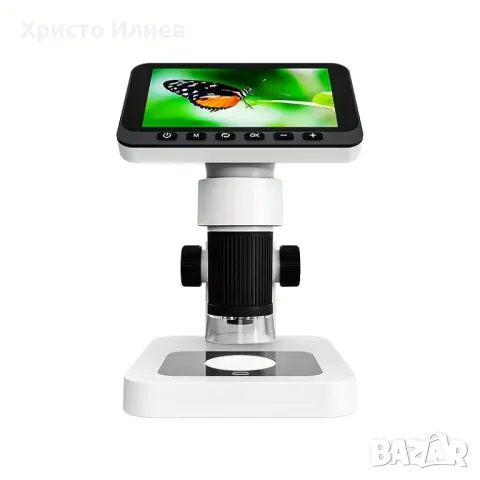 Цифров микроскоп LCD дисплей 4,5 инча 1080P 1000X 8 LED светлини, снимка 6 - Друга електроника - 50344666