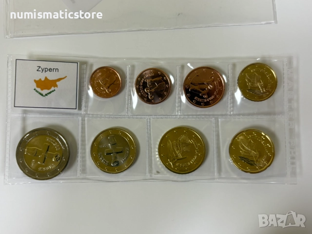 Кипър 2024 - Евро Сет - комплектна серия от 1 цент до 2 евро , 8 монети, снимка 2 - Нумизматика и бонистика - 51487510
