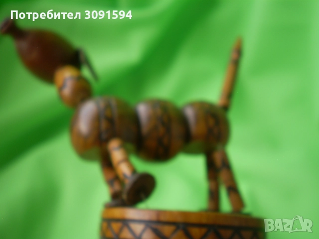 Стара играчка ръчно направено дървено магаре , снимка 6 - Колекции - 51875118