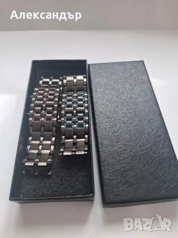 два мъжки метални часовника - 21см дължина, снимка 7 - Мъжки - 49630054