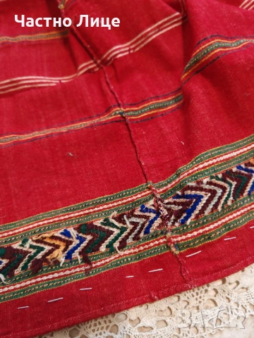 Оригинална Хърцойска Над Сто Годишна Дамска Престилка от 1920те г. за Народна Носия, снимка 4 - Антикварни и старинни предмети - 54160747