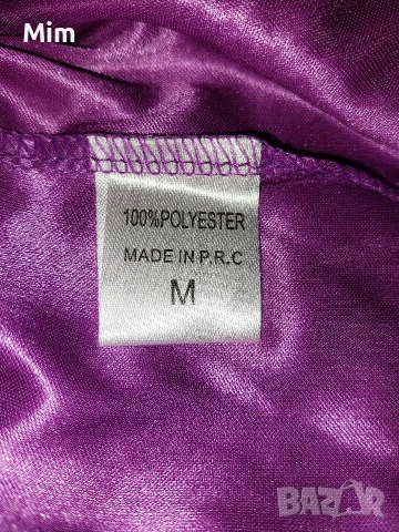 М Сатенена нощница в лилаво , снимка 7 - Нощници - 53992078