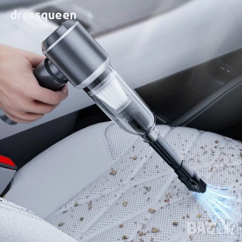 4661 3-в-1 Комплект: Мощна Мини Прахосмукачка и Духалка с HEPA Филтър и Калъф за Съхранение, снимка 6 - Аксесоари и консумативи - 53823032