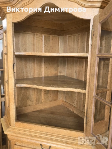 Ъглова витрина Антик , снимка 7 - Секции и витрини - 53611794