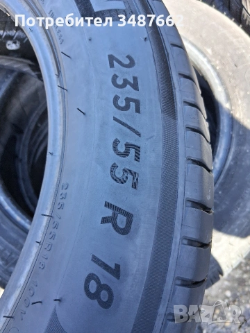 235 55 18 Michelin 2бр летни дот 2023г , снимка 5 - Гуми и джанти - 53837286