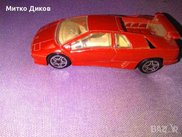 Винтидж малка метална количка 1/43 Burago Lamborghini Diablo, снимка 2 - Колекции - 46809511