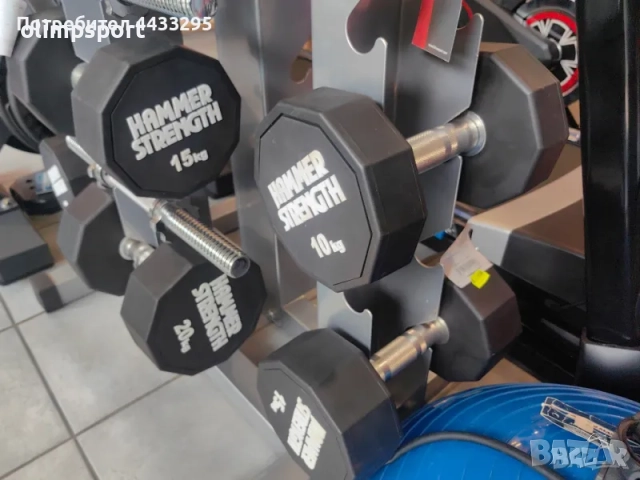 дъмбел гумиран нов 