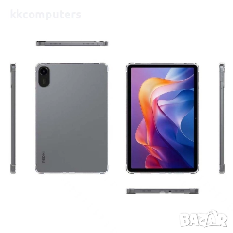 Калъф за Xiaomi Redmi Pad 2 - Прозрачен, Удароустойчив, 4-Ъглова Защита, TPU Материал, Включен проте, снимка 5 - Калъфи, кейсове - 52116811