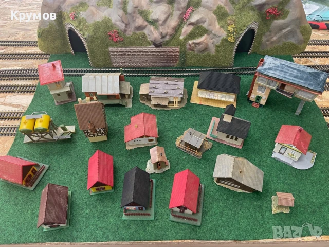 Къщи за макет на влак H0/TT 1:87/1:100/1:120 ЖП моделизъм, снимка 1