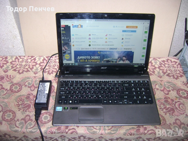 Acer Aspire 5750G - Core i3, 4 GB RAM, 1 TB HDD, зарядно, снимка 3 - Лаптопи за дома - 52787394