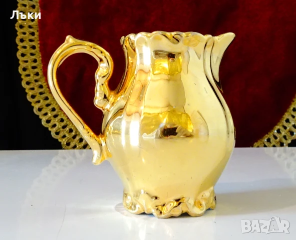 Сервиз за кафе баварски порцелан,чисто злато,барок. , снимка 6 - Антикварни и старинни предмети - 51181257