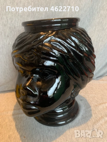  ваза във формата на глава , снимка 3 - Антикварни и старинни предмети - 54018338