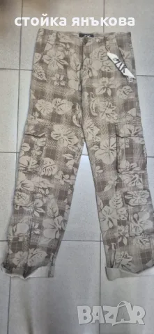 Продавам мъжки панталон външни джобове, бежов , снимка 1