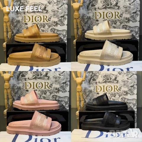 Dior ✨Дамски Чехли , снимка 7 - Чехли - 54282493