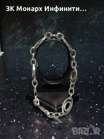 Сребърна гривна , снимка 2 - Гривни - 49329878