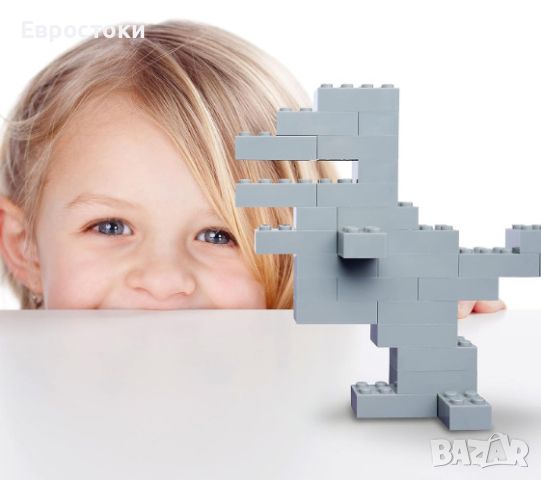 Комплект строителни блокове Simba Blox 100 броя, детски пластмасов конструктор, снимка 3 - Конструктори - 45435585