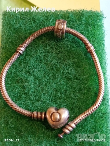 Сребърна гривна от колекция Pandora Moments верижка тип змийска кожа 27568