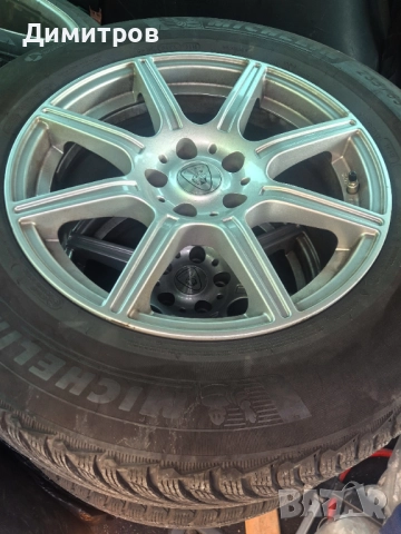 4 а;уминиеви джанти 17", 5X112 за VW, Mercedes с гуми MICHELIN 235/65R17