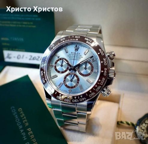 Мъжки луксозен часовник Rolex Daytona Platinum  116506, снимка 5 - Мъжки - 46806256