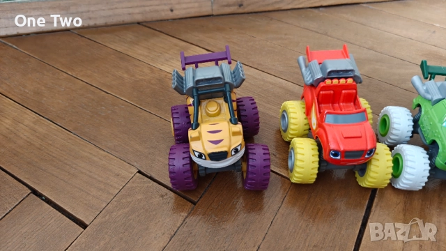 6 бр. колички от "Пламъчко и машините" (Blaze and the Monster Machine, снимка 2 - Коли, камиони, мотори, писти - 52532637