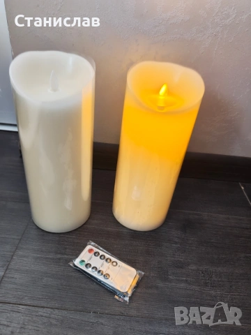 Комплект от две LED свещи Laura Ashley с дистанционно управление