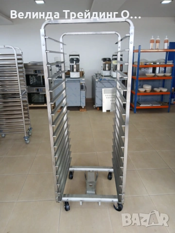 Чисто нови колички за ротационни печки MIWE, за тави 60х80см, снимка 2 - Друго търговско оборудване - 53985881